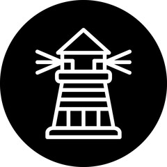 Vector Design Lighthouse Icon Style