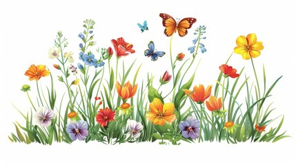 Enjoy a lively summer garden, filled with colorful blooms and fluttering butterflies.