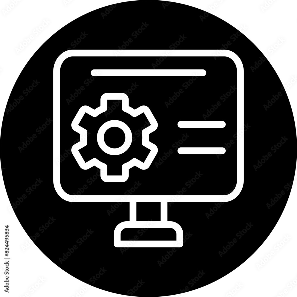Poster vector design software development icon style