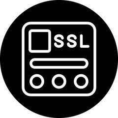 Vector Design SSL File Icon Style