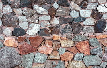 Wall made of natural stone as an abstract background. Texture