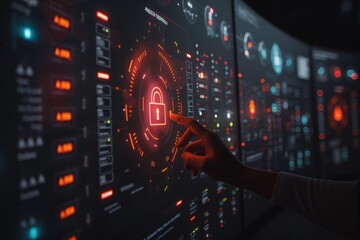 Modern cloud computing with advanced digital protection and secure interfaces.