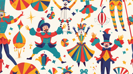 Seamless carnival pattern. Festival background 