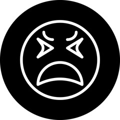 Vector Design Upset Icon Style