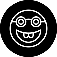 Vector Design Nerd Icon Style