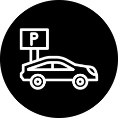 Vector Design Parking Icon Style