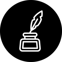 Vector Design Inkwell Icon Style