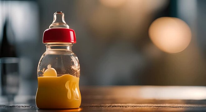 A baby's bottle.