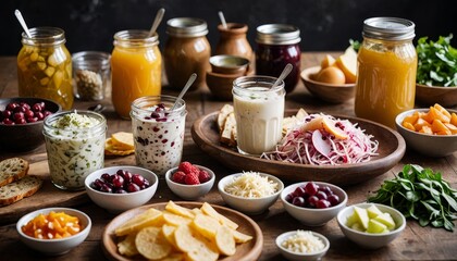 Flavorful Probiotic Diet: Kombucha, Yogurt, and Sauerkraut for Balance