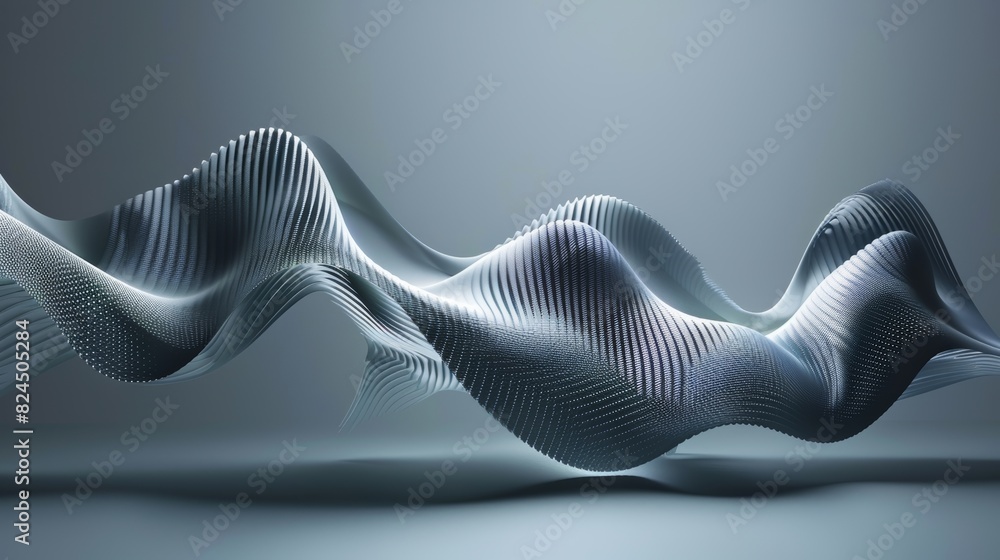 Aufkleber A sound wave used to create a three-dimensional object, such as a sculpture or a building.