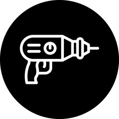 Vector Design Drill Machine Icon Style