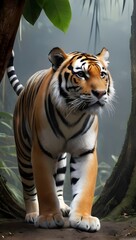 Obraz premium tiger in the zoo