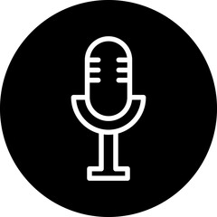 Vector Design Microphone Icon Style