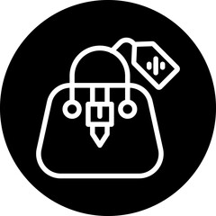 Obraz premium Vector Design Purse Sale Icon Style