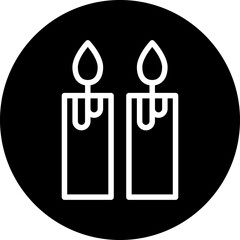 Vector Design Candle Icon Style