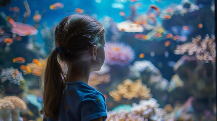 Show an educational program teaching children about the importance of ocean conservation and marine ecosystems, Close up