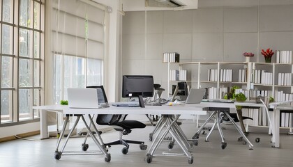 Modern business workplace