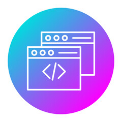 Data vector icon. Can be used for No Code iconset.