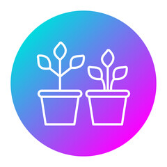 Indoor Plants vector icon. Can be used for Comfort iconset.