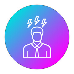 Stress vector icon. Can be used for Comfort iconset.