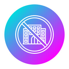 No Commute vector icon. Can be used for Home Based Business iconset.