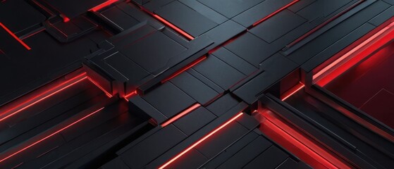 abstract red black metallic background illustration. red metallic backdrop