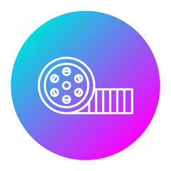 Film Reel vector icon. Can be used for Communication and Media iconset.