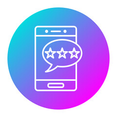 App Rating vector icon. Can be used for Customer Feedback iconset.