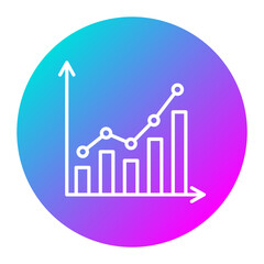 Bar Graph vector icon. Can be used for Customer Feedback iconset.