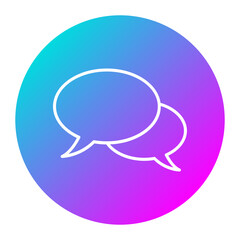 Comments vector icon. Can be used for Customer Feedback iconset.