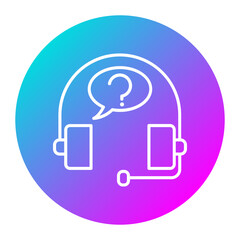 Help vector icon. Can be used for Customer Feedback iconset.