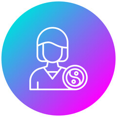 Therapist vector icon. Can be used for Women iconset.