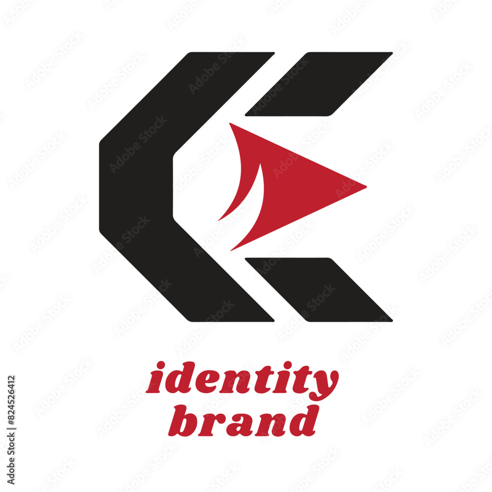 Poster abstract logo design vector file for graphic designer or web developer