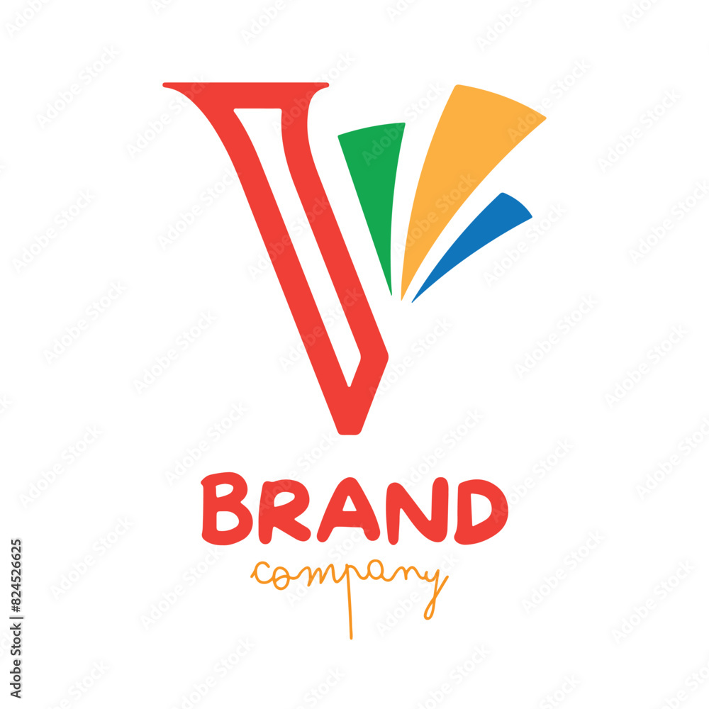 Poster abstract logo design vector file for graphic designer or web developer