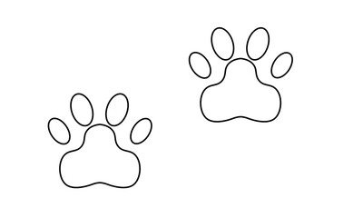 肉球の線画