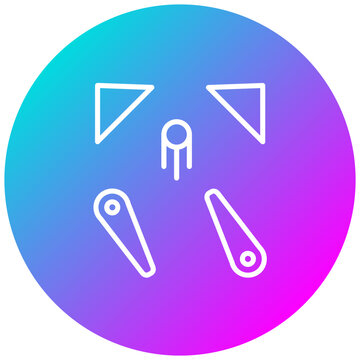 recommend clip art: Pinball Games vector icon. Can be used for Bowling iconset.