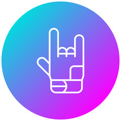 Bowling Glove vector icon. Can be used for Bowling iconset.