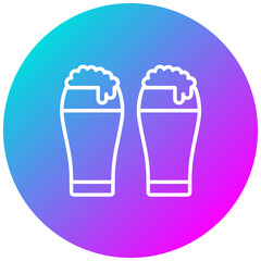 Local Brews vector icon. Can be used for Bowling iconset.