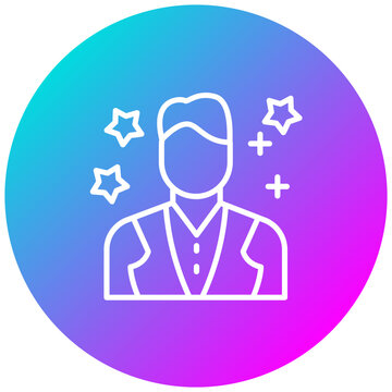 recommend clip art: Actor vector icon. Can be used for Diversity iconset.