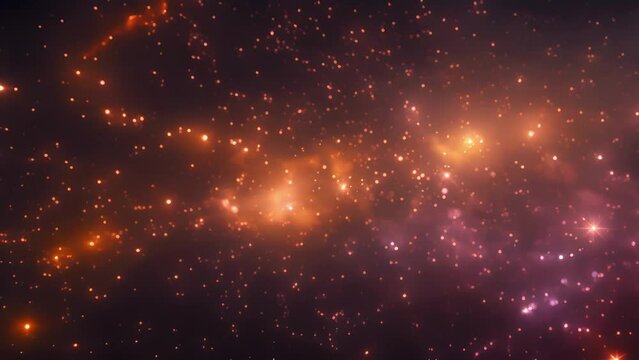 A celestial ballet of particles moving in perfect harmony to create a beautiful constellation in the sky.