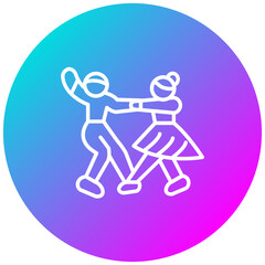 Dancer vector icon. Can be used for Diversity iconset.