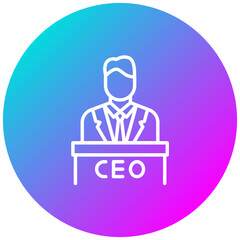CEO vector icon. Can be used for Diversity iconset.