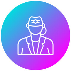 Flight Attendant vector icon. Can be used for Diversity iconset.