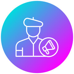 Film Director vector icon. Can be used for Diversity iconset.