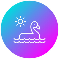 Pool Float vector icon. Can be used for Beach Resort iconset.