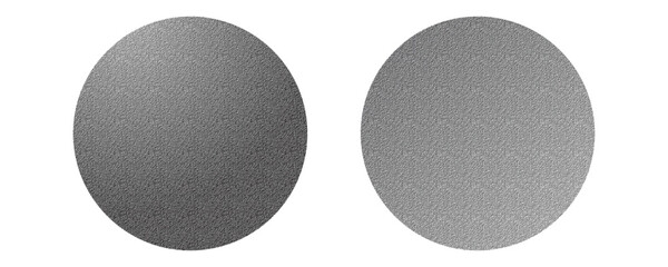 Round black and white gradient graphic pen radial blur effect texture. Grainy dotted noise pattern