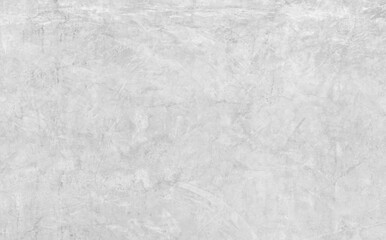 Grunge white cement wall texture background for interior design wallpaper.