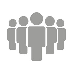 Vector flat illustration in grayscale. Avatar, user profile, person icon, profile picture. Suitable for social media profiles, icons, screensavers and as a template...