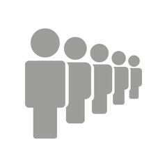 Flat illustration in grayscale. Avatar, user profile, person icon, profile picture. Suitable for social media profiles, icons, screensavers and as a template...