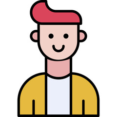 Vector Icon User, man, avatar, young, boy